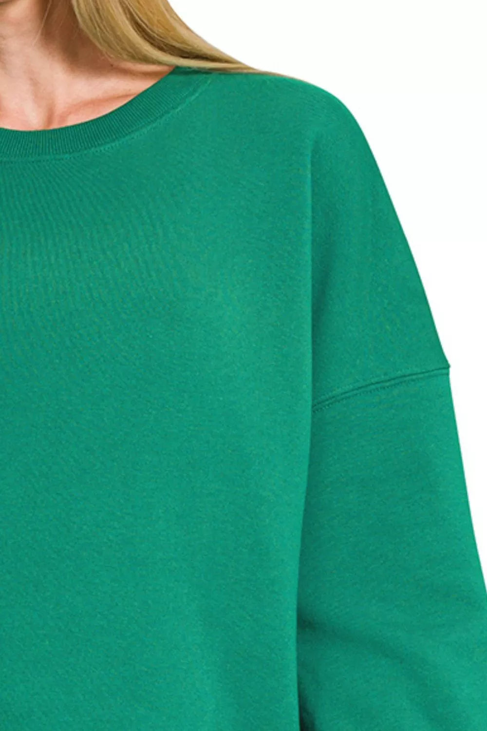 Fleece Hi-low Boyfriend Sweatshirts With Pockets