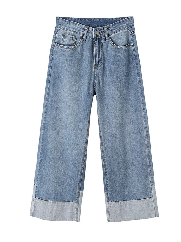 Original Loose Casual Wide Legs High-Waisted Jean Pants