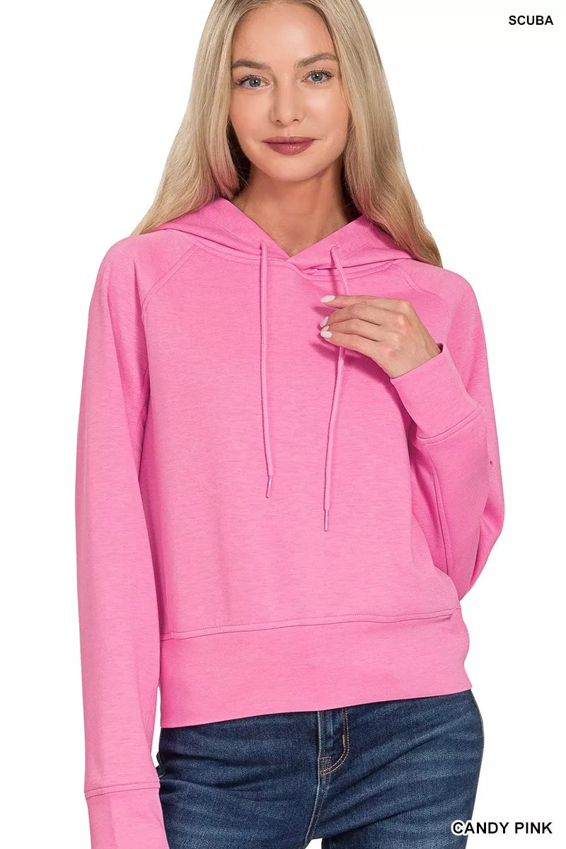 Drawstring Scuba Hoodie