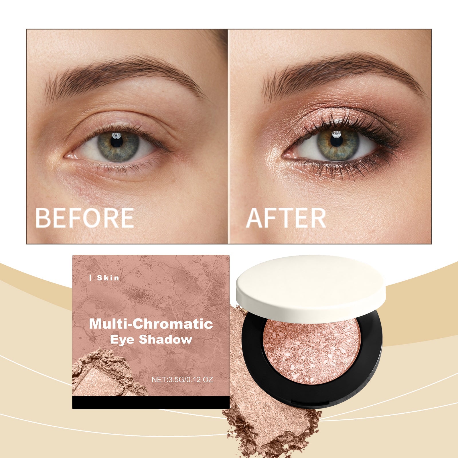 Shimmering 3D Eyeshadow Skin Tone