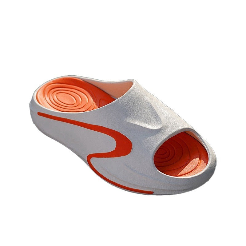 Men's Thick-Soled Non-Slip Slippers - Comfortable Indoor Outdoor Slides with Anti-Slip Sole