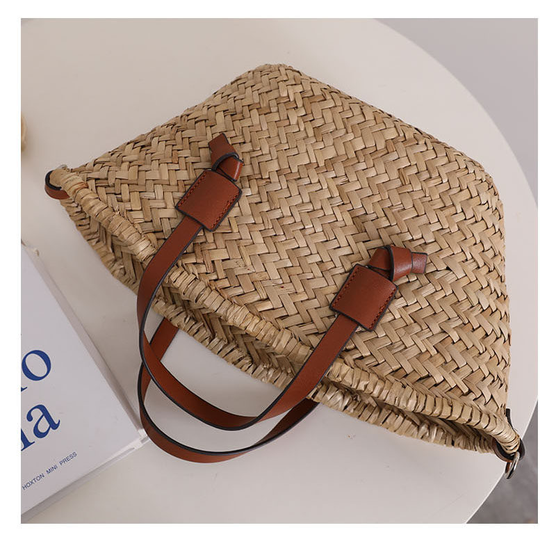 Natural Straw Woven Shoulder Bag - French-Style Handbag for Women | Sarah Express