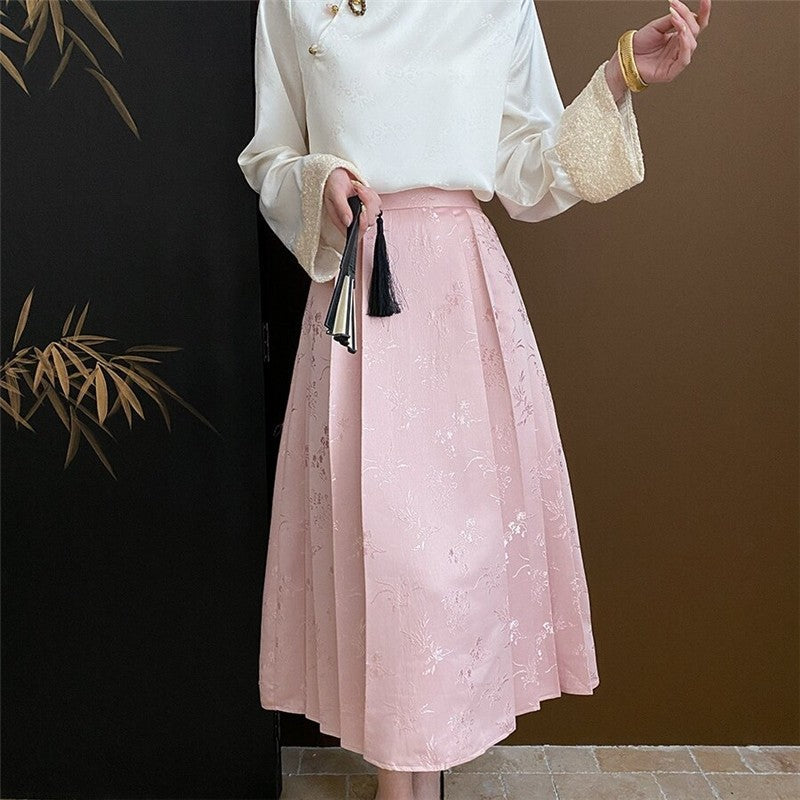 Jacquard Horse Pattern Skirt