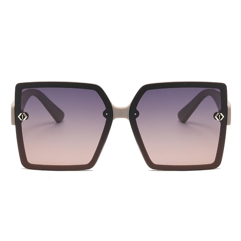Fashion Large Square Frame Outdoor Sun Protection Polarized Sunglasses
