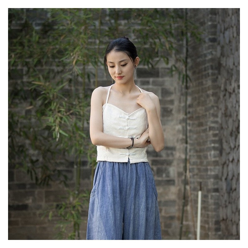 Loose Fit Tie-Dye Lantern Wide Leg Pants