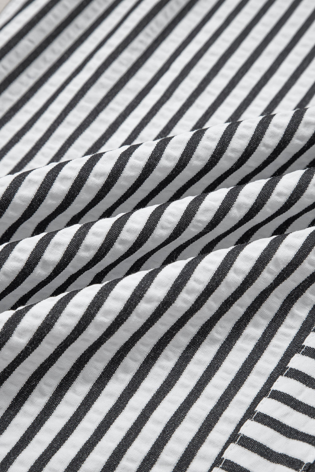 Black Stripe Wide Leg Casual Pants