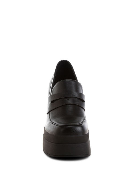 Oryana Chunky Platform Heel Loafers