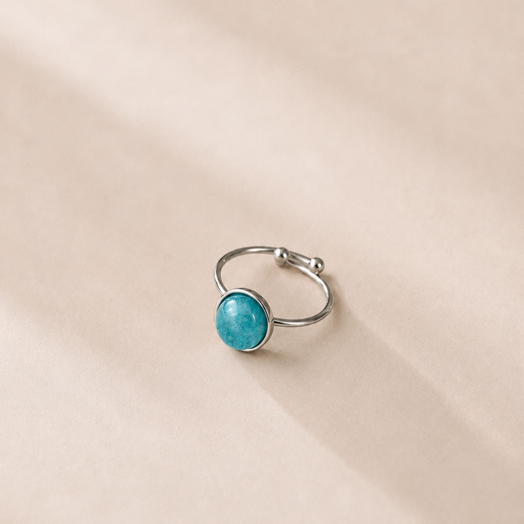 Turquoise Adjustable Ring - Iris