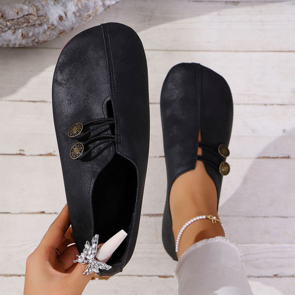 Women's Square Toe Slip-On Sandals | Soft Flat Cushioned Summer Shoes