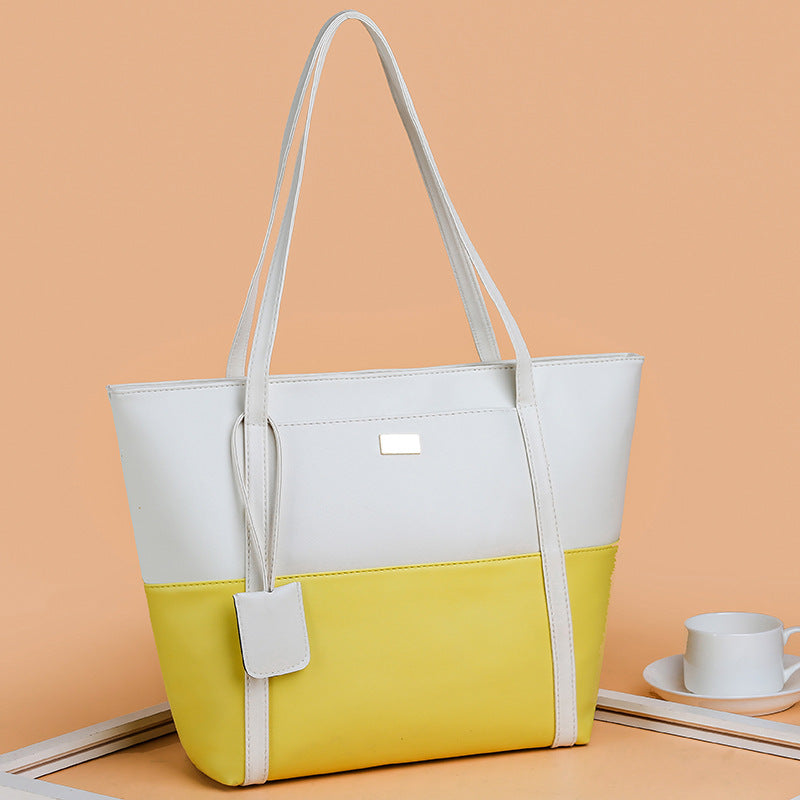 Premium PU Leather Tote Bag - Large Capacity Handbag for Women