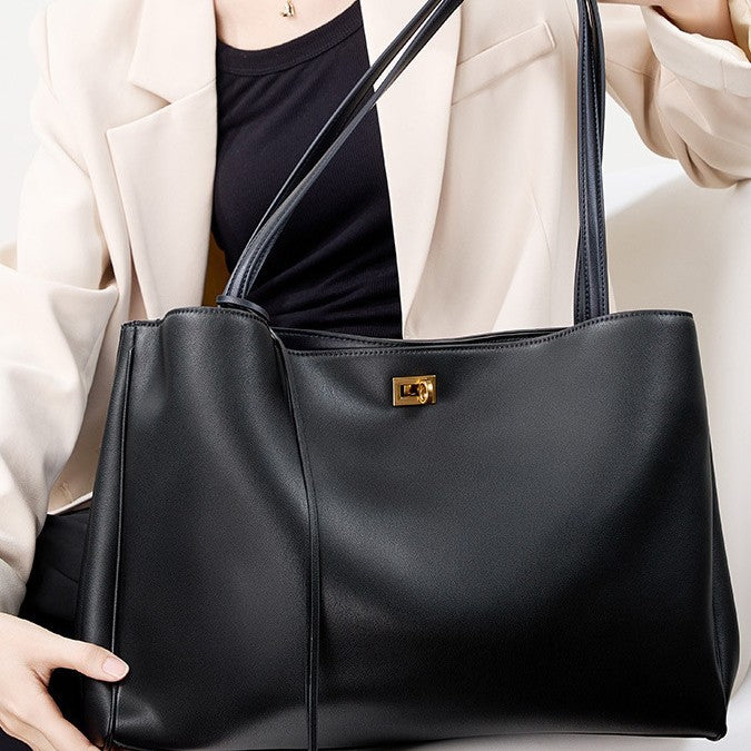 Women's Leather Crossbody Bag | Shoulder & Hand-Carry Bag with Buckle Detail