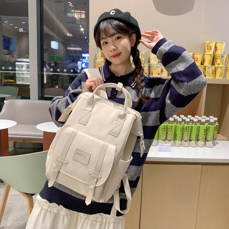 Women's Large Water Resistant Nylon Backpack – Lightweight Travel & School Bag