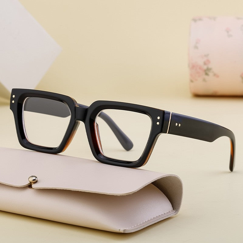 Unisex Fashionable Square Frame Flat Mirror