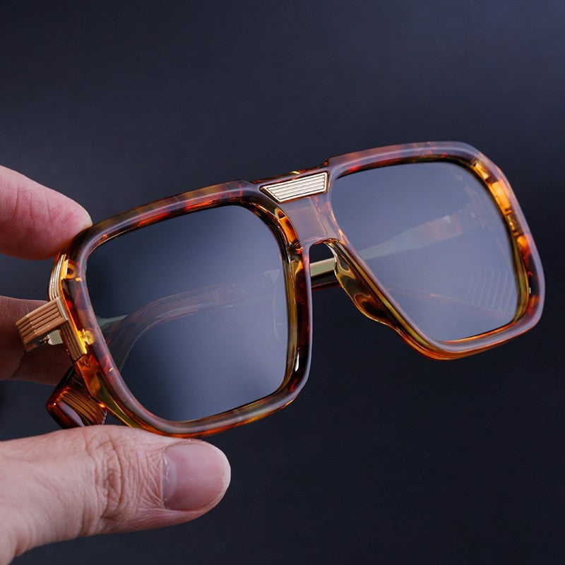 UV400 Sun Protection Retro Square Frame Outdoor Driving Eyewear Sunglasses