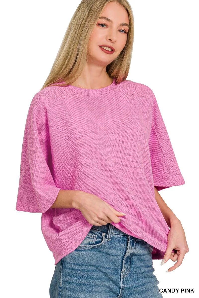 Double Knit Short Sleeve Top