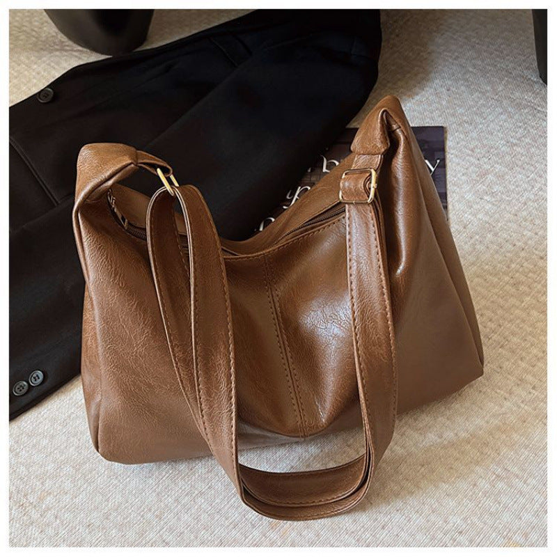 Retro Luxury Corduroy Commuter Bag for Women – Cyberpunk Style Shoulder Bag