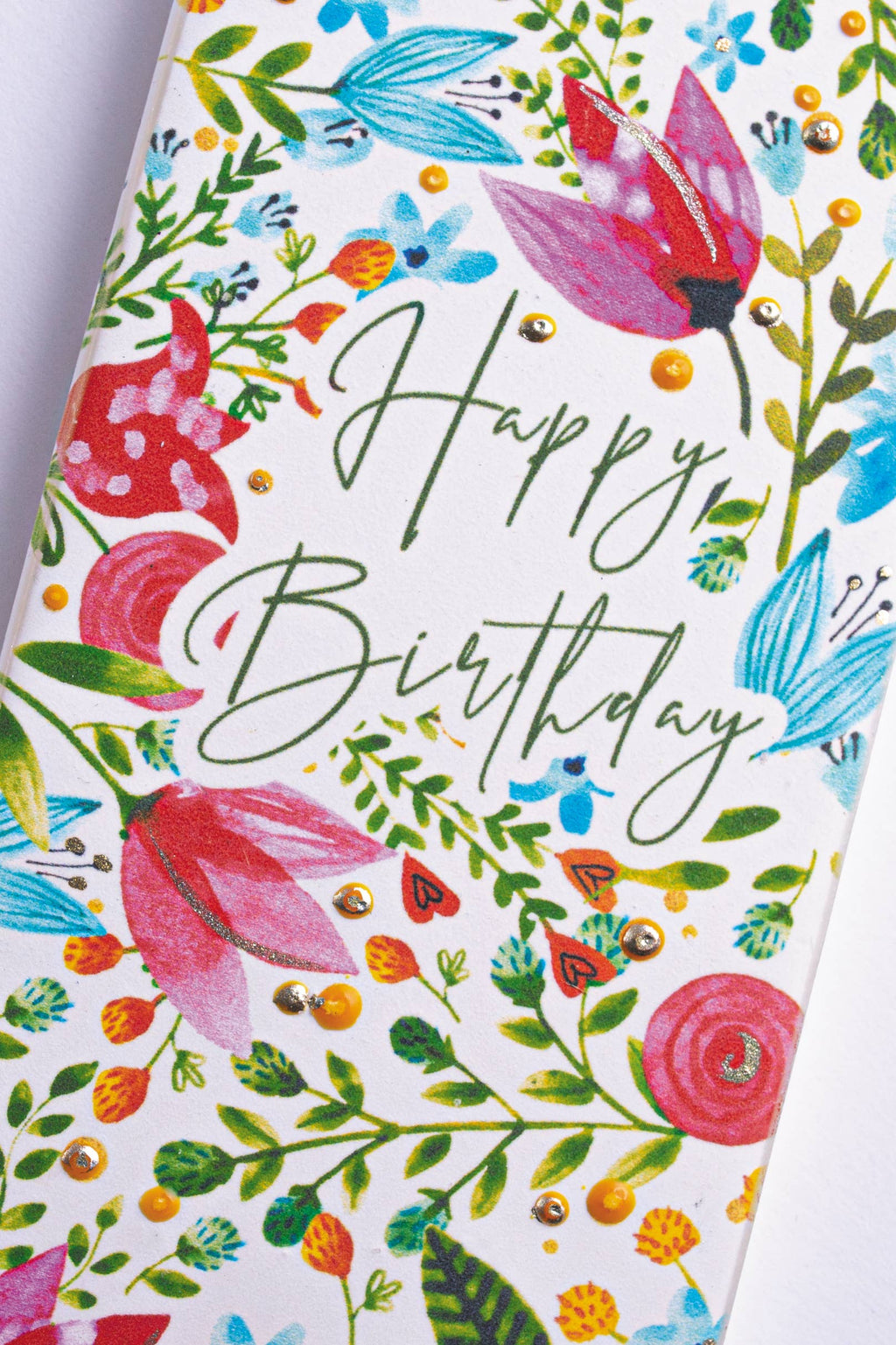 Flatyz Happy Birthday Watercolor Florals Candle