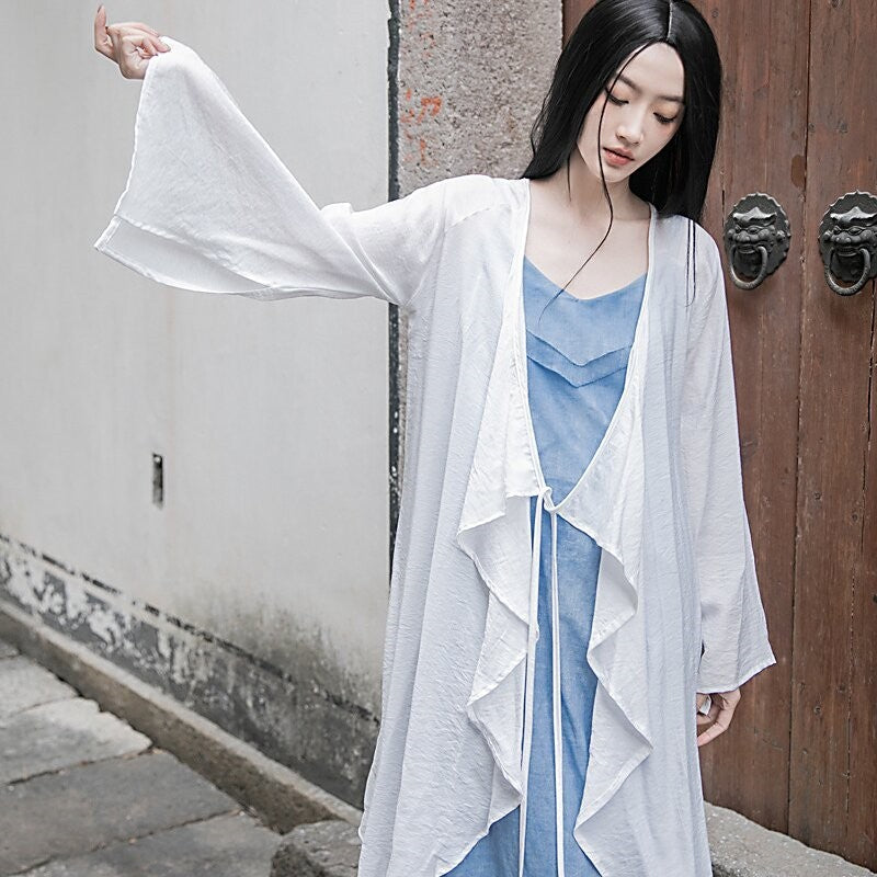 Elegant Zen Cardigan in Unique Solid Color