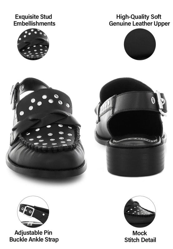 Remykin Braided Penny Strap Loafers