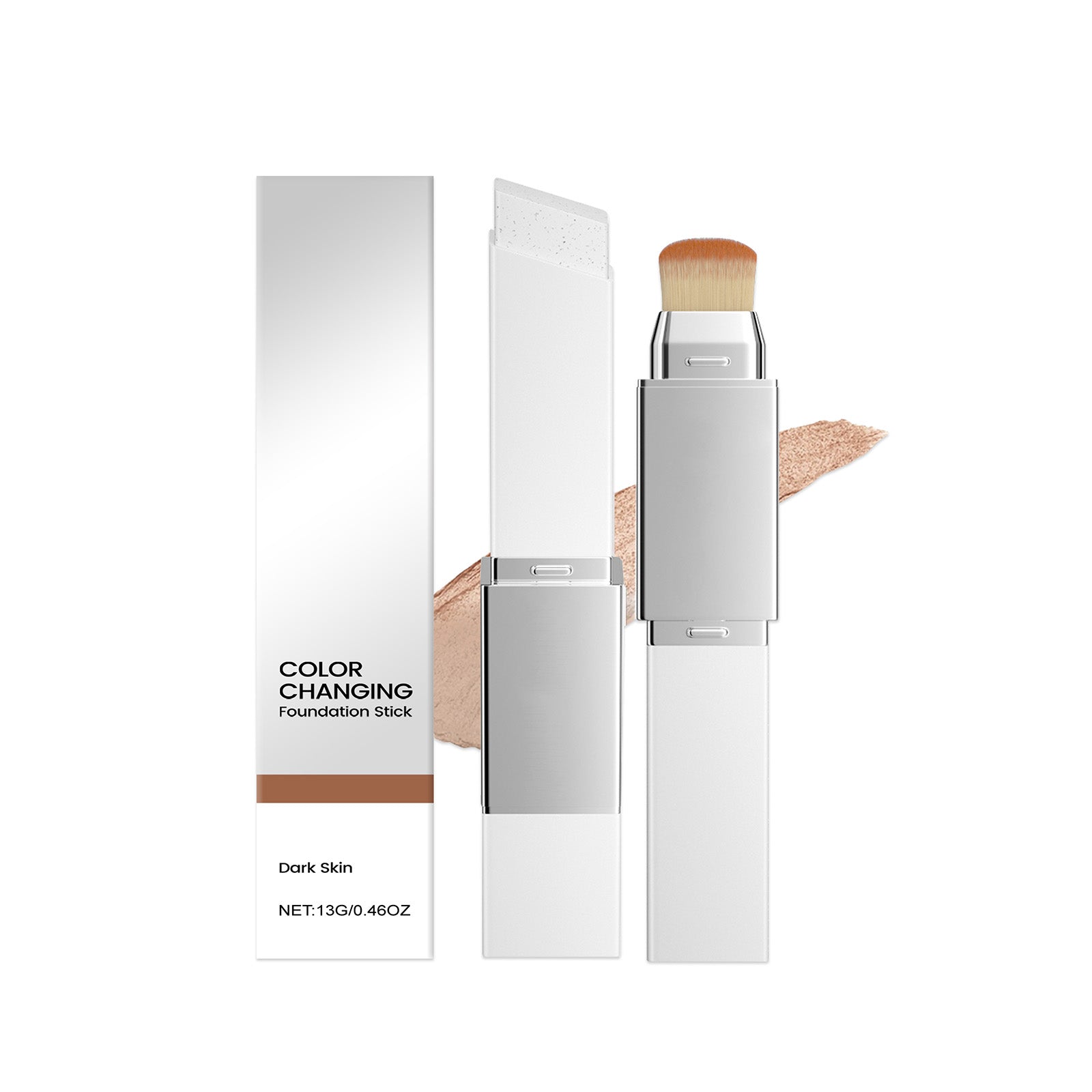 2-in-1 Color-Changing Foundation Stick Deep Skin Tone