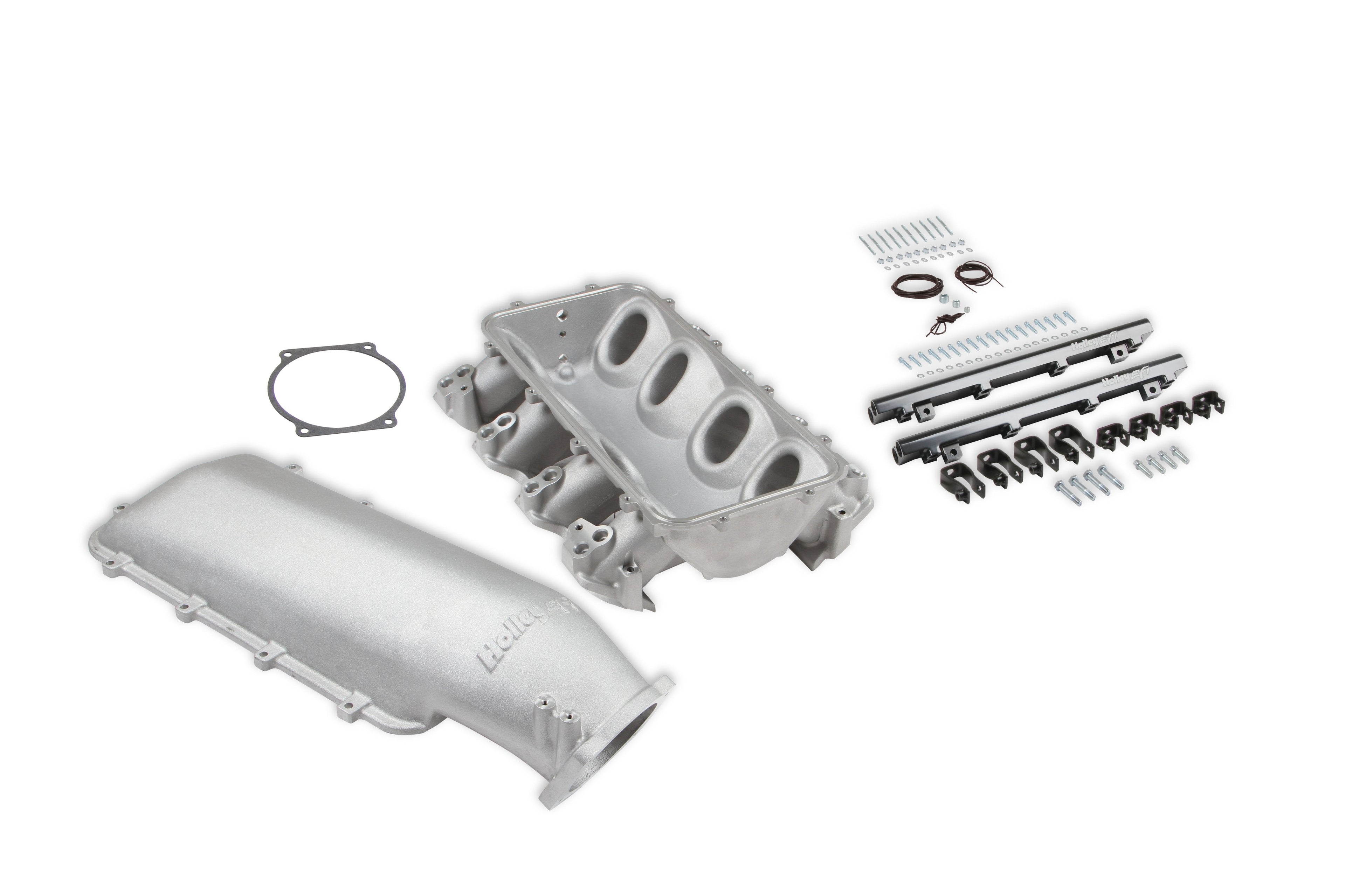 Holley Lo-Ram Manifold Base and Fuel Rails Dual Fuel Injector - GM LS3/L92
