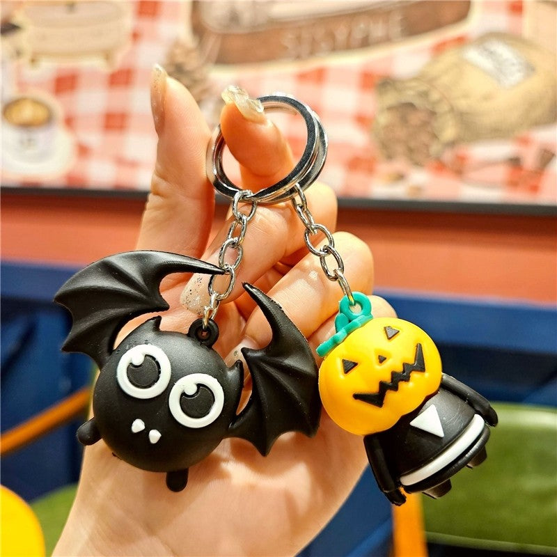 Funny Halloween Cartoon Silicone Keychain