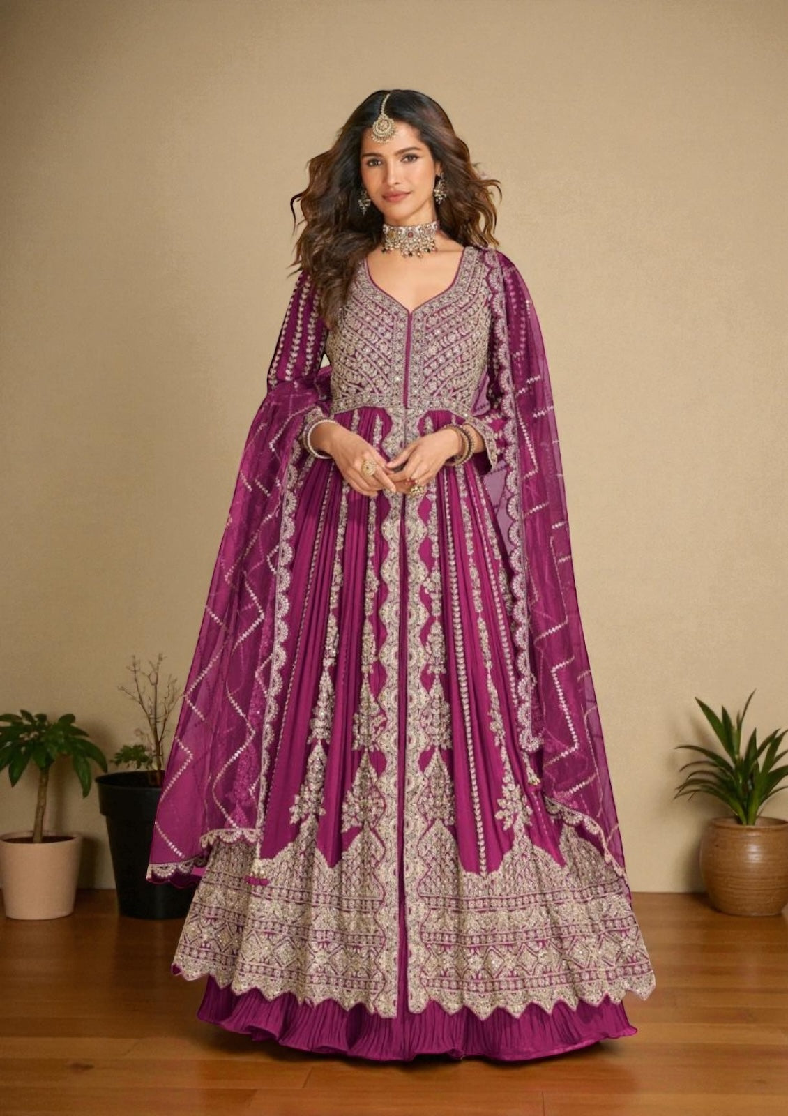 Wedding collection: Mirza: heavy party wear Anarkali dresses