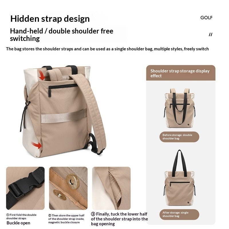 Urban Minimalist Canvas Backpack - Computer Student School Bag