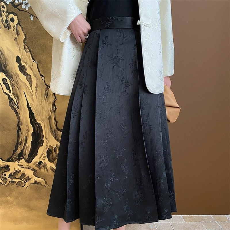 Jacquard Horse Pattern Skirt