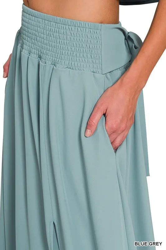 Heavy Woven Span Crop Tee & Skirt Set