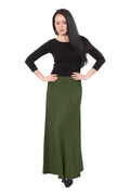 Flowing A-Line Maxi Skirt - Stretch Comfort Waistband