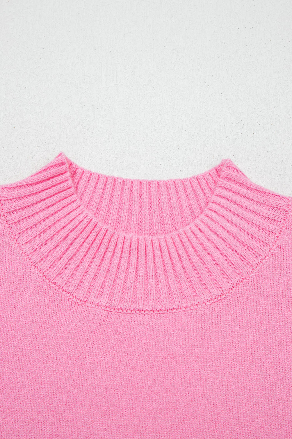 Pink Valentine Heart Graphic Cropped Short Sleeve Sweater