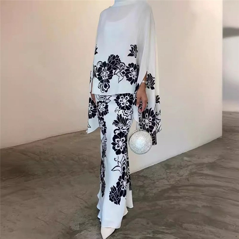 Stylish Printed Two-Piece Set with Relaxed Fit