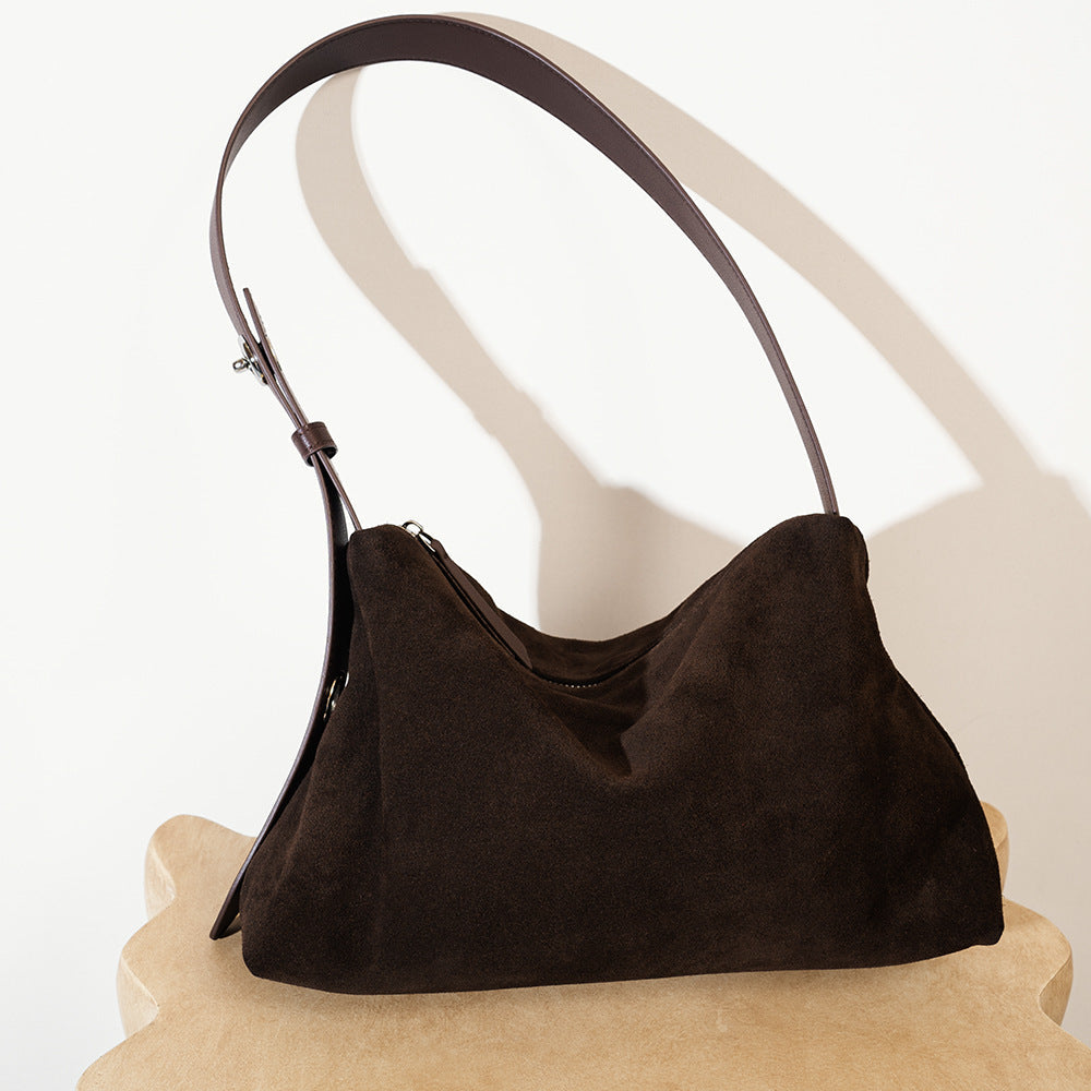Women's Genuine Leather Tote Bag | High-Gloss Matte Cowhide Shoulder Bag