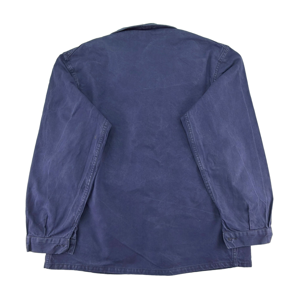 Vintage Blue French Work Jacket - Fits Men's Medium-large / Women's Large