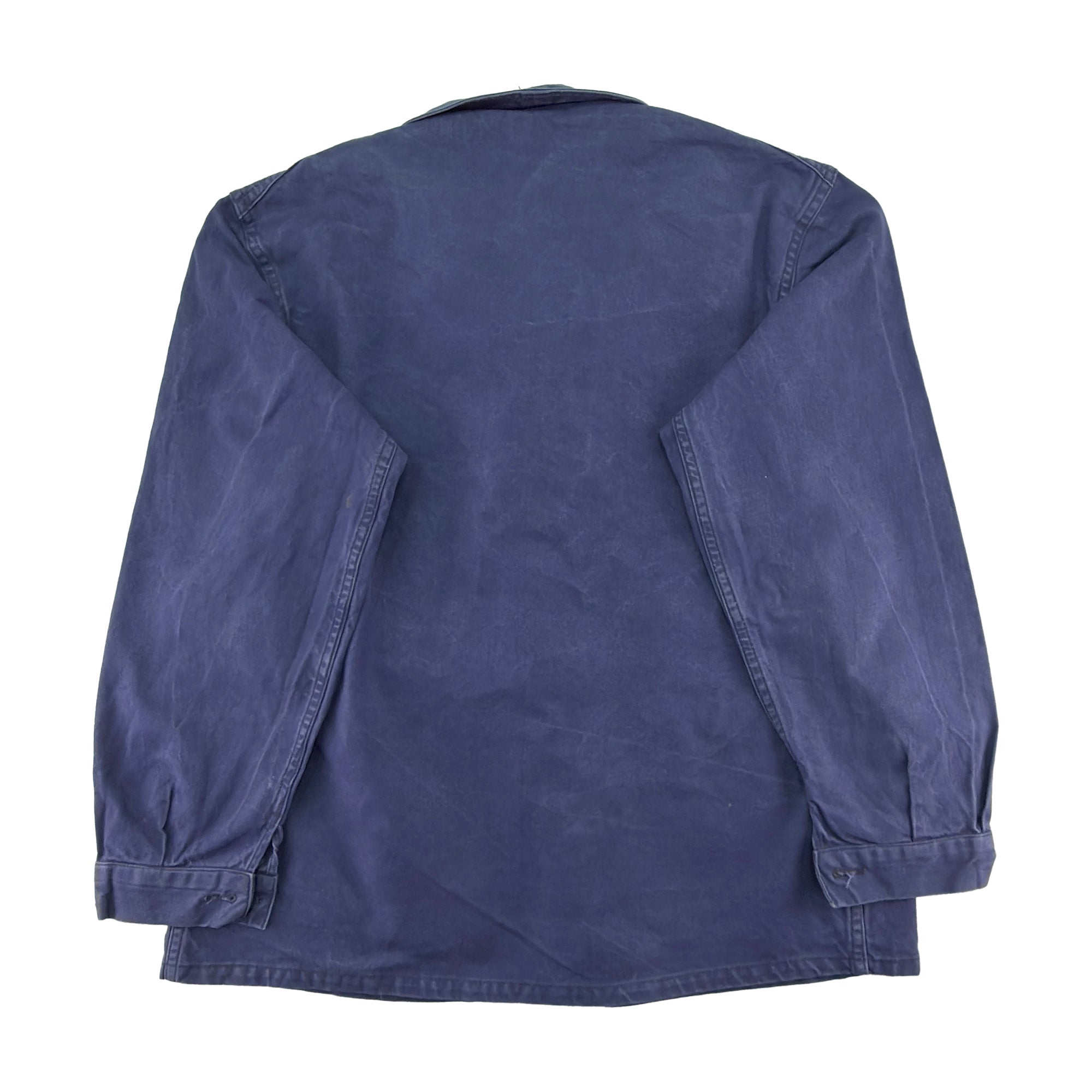 Vintage Blue French Work Jacket - Fits Men's Medium-large / Women's Large