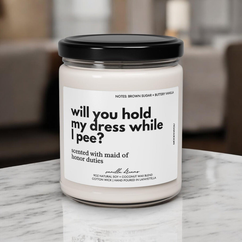 Maid Of Honor Bridesmaid Proposal Candle Soy Candle
