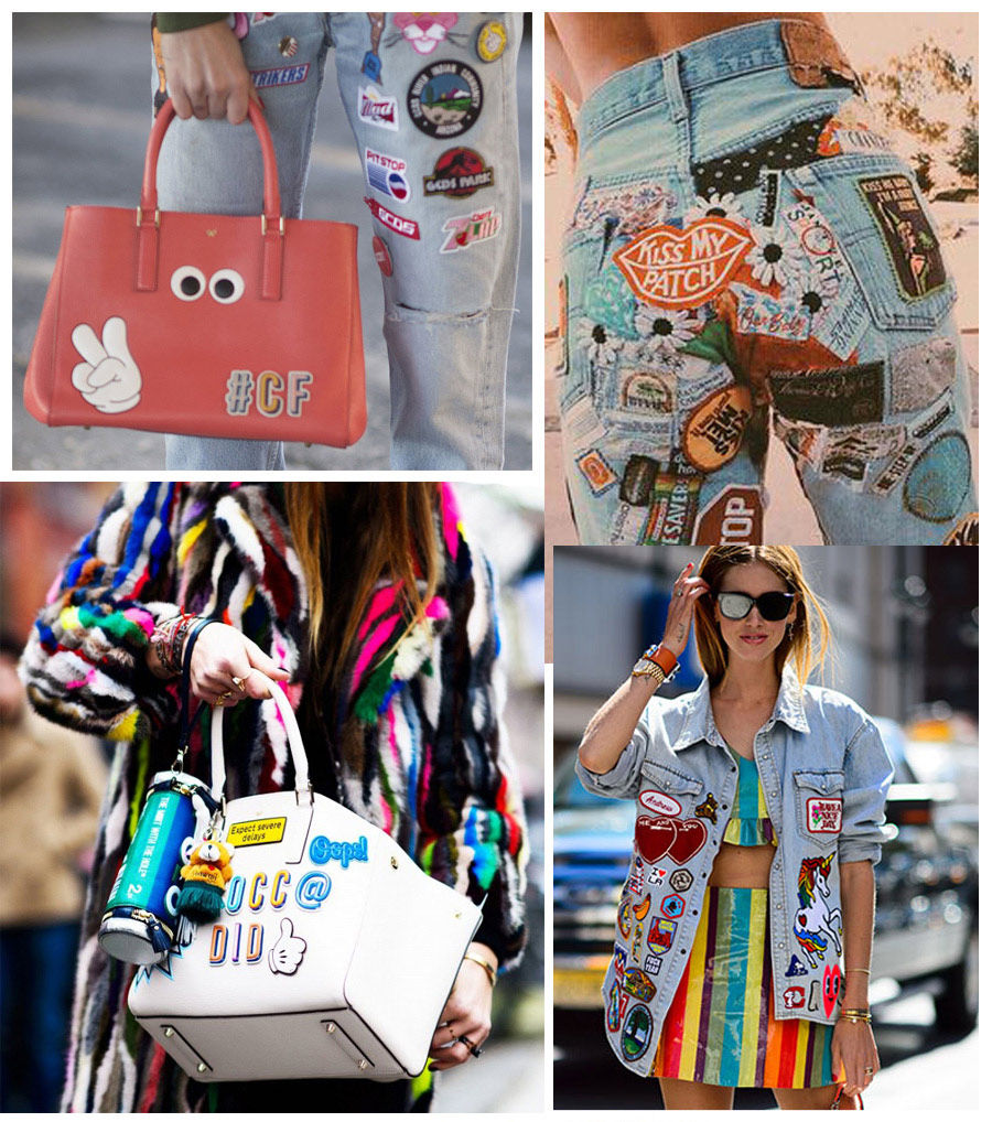 Sticker Patches White Fashion Accessory Trendy Stylish