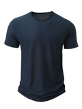 Men's Full Size Breathable Quick-Dry Active T-Shirt Plus Size