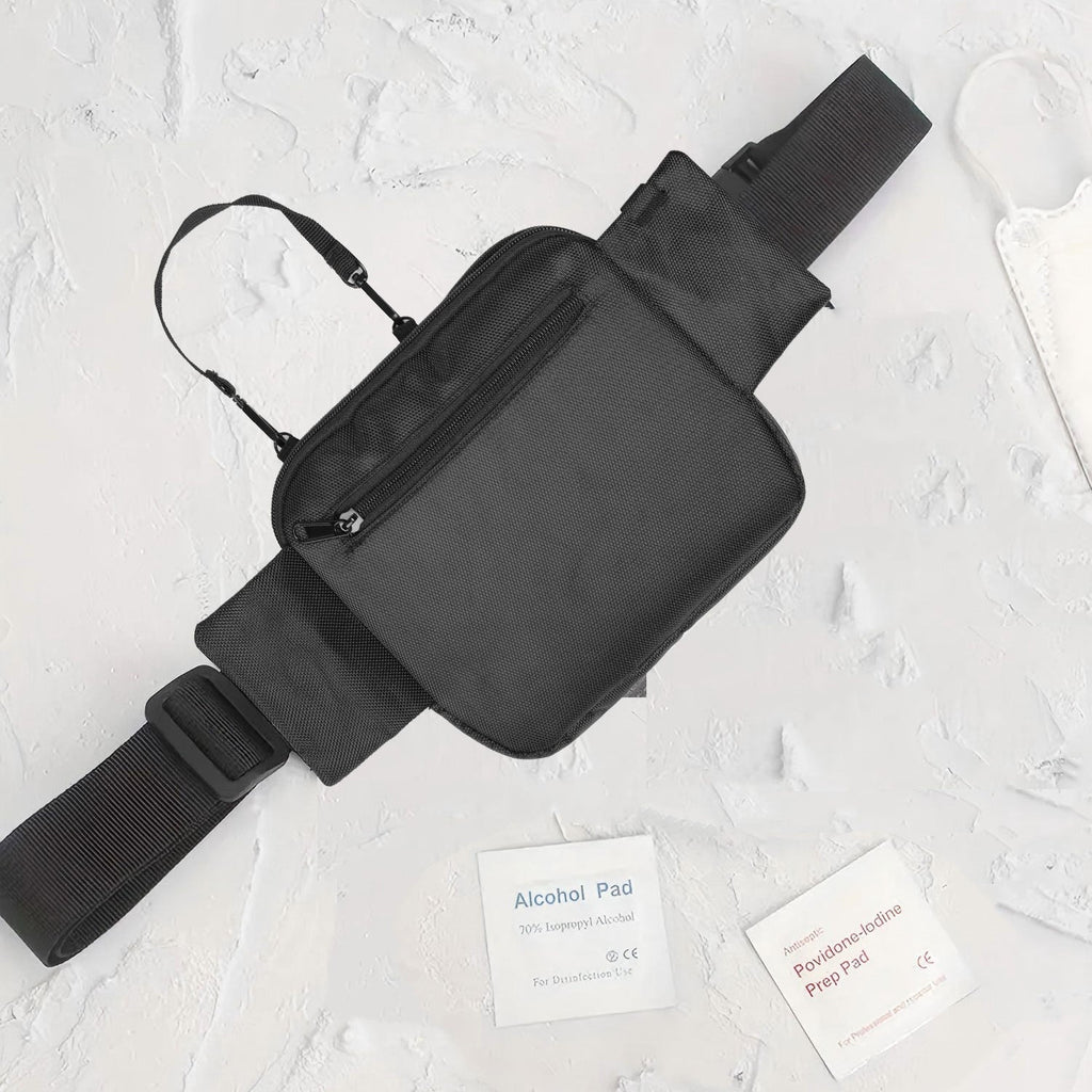 Nurse Tool Organizer Crossbody Waist Bag - Medical Professional Utility Bag with Multiple Pockets