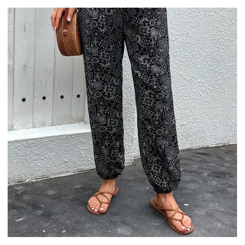 Stylish Printed Skinny Jeans for a Casual and Versatile Look