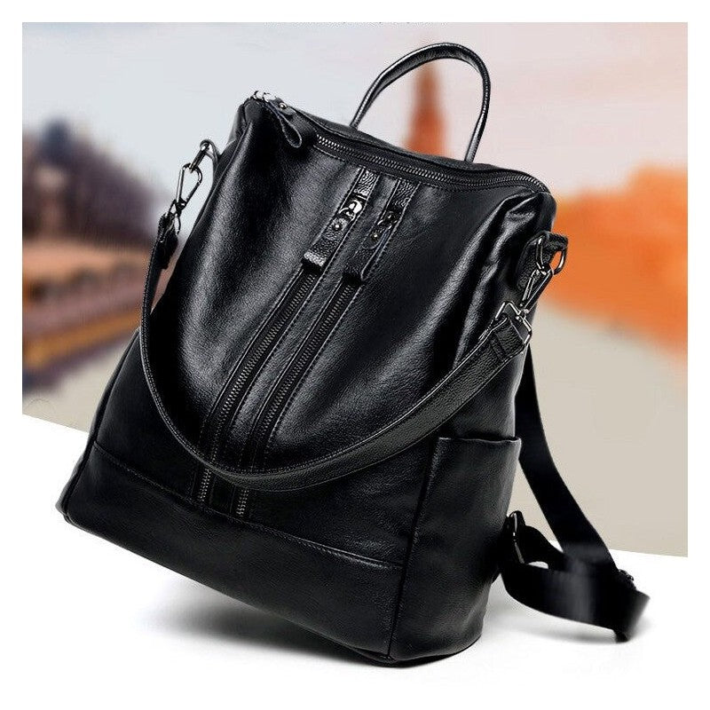 Stylish PU Leather Shoulder Bag with Spacious Storage