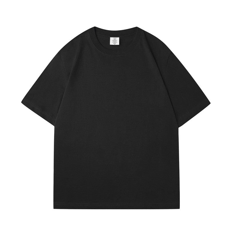 Solid Color Unisex Round Neck T-Shirt