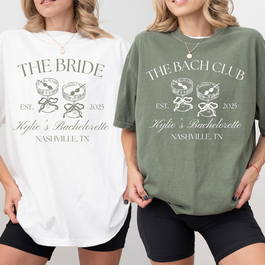 Personalized The Bach Club Bachelorette Party Shirts