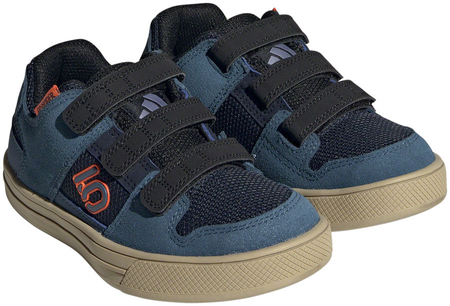 Five Ten Freerider Kid's VCS Flat Shoes - Youth Legend Ink/Wonder Steel/Impact Orange 13.5K