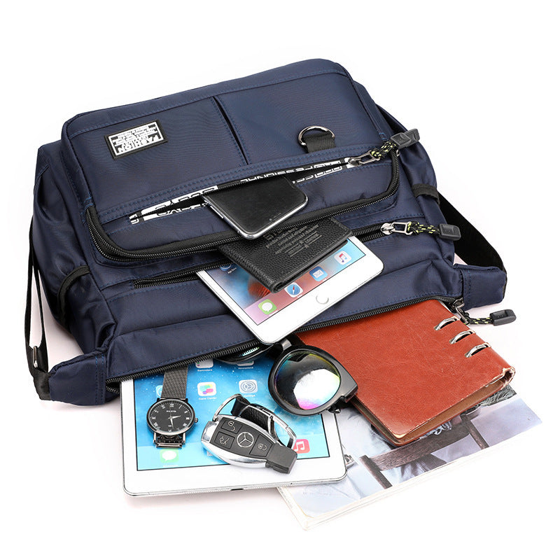 Men's Crossbody Bag Business Travel Shoulder Bag - Oxford Fabric