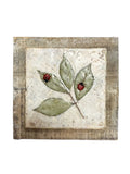 Trish McFerran Ladybugs on Leaves Encaustic Art
