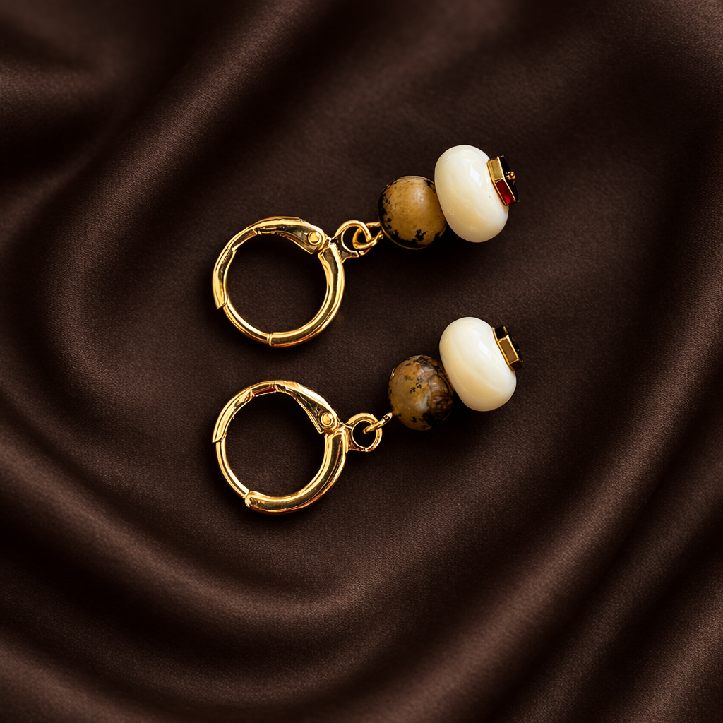 Magnolia Huggie Hoops