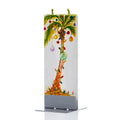 Flatyz Palm Tree With Christmas Lights Candle