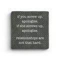 Relationships Marble Coaster